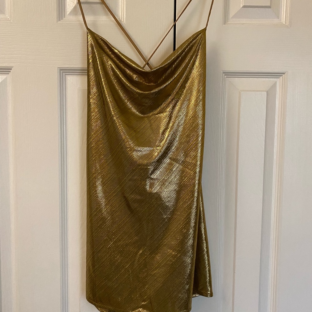 12th Tribe Gold Dress (Size S)